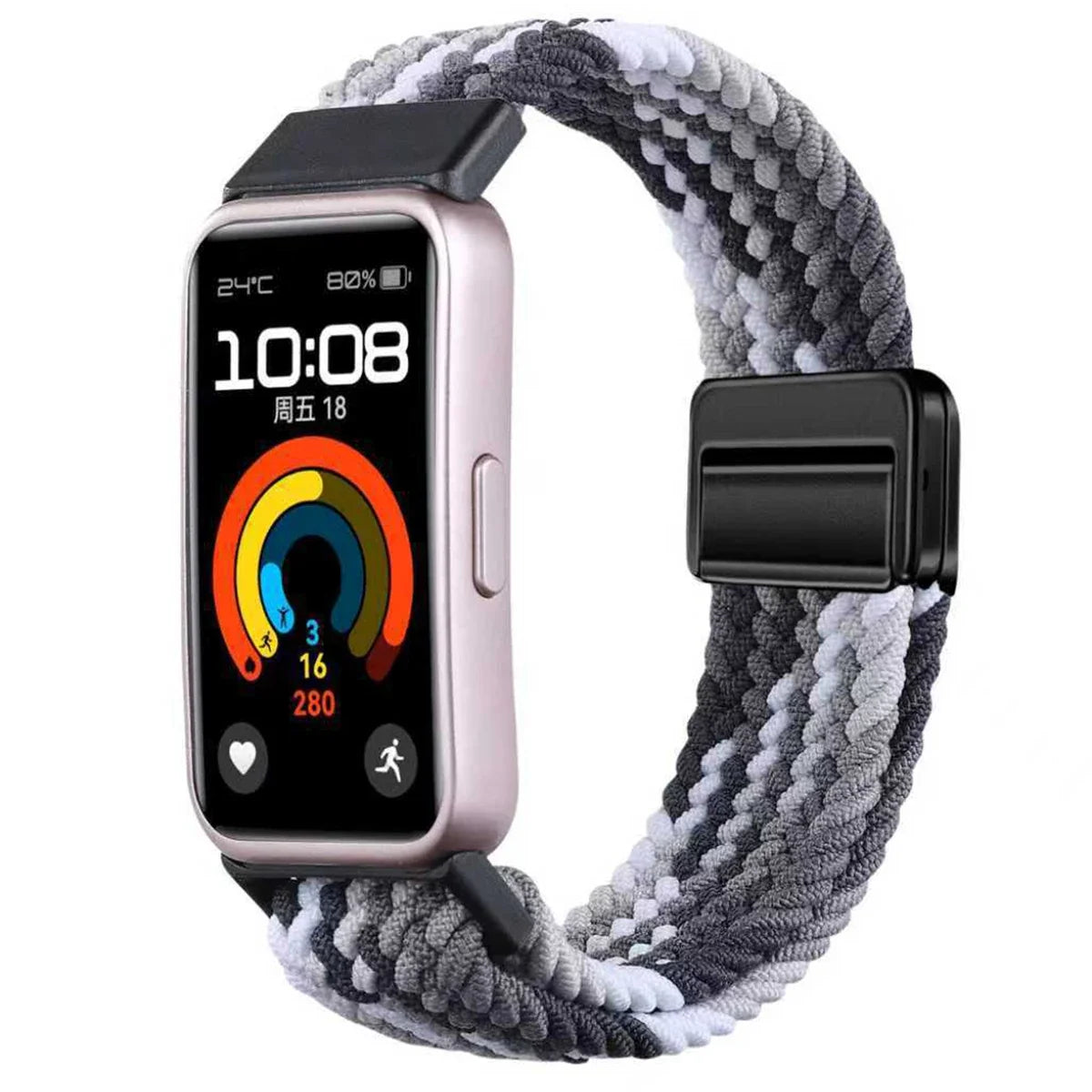 Magnetic Nylon Loop Band for Huawei Band 10 / 9 / 8