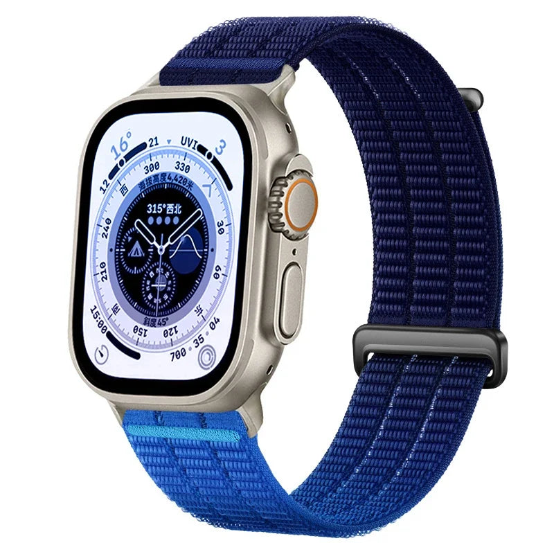 Nylon Weave Sport Band for Apple Watch Series 1-12, SE & Ultra 1/2/3/4