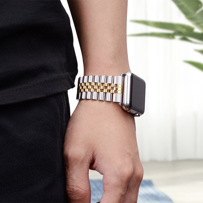 Stainless Steel Apple Watch Strap Series 11/10/9/8/7/6/5/4/ SE / Ultra 1/2/3