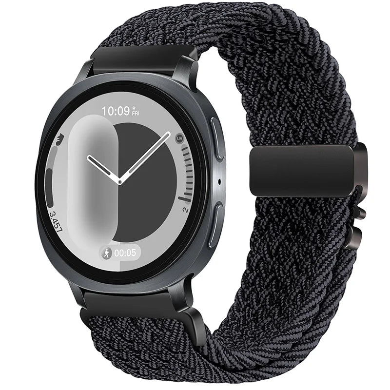 Samsung Galaxy Watch Elastic Woven Nylon Band | Watch 9 & 8 40mm 44mm / Watch 8 Classic 46mm / Galaxy Ultra 47mm (2025) Sport Strap