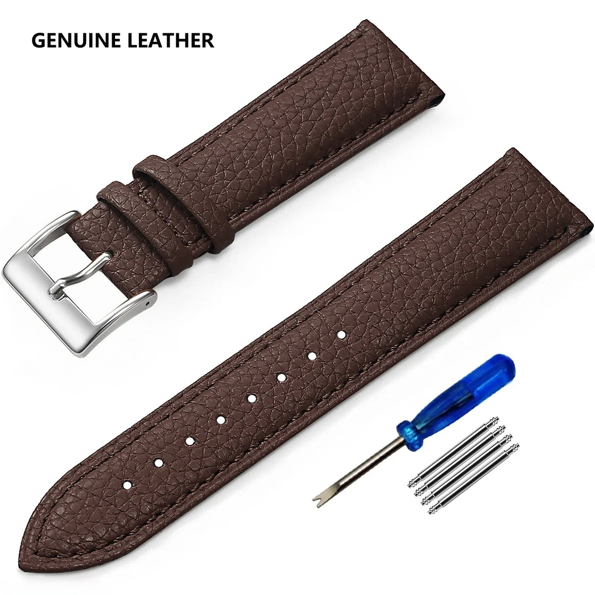 Suunto Race, Vertical & 9 Peak Grained Leather Band, Spring Bars & Tool