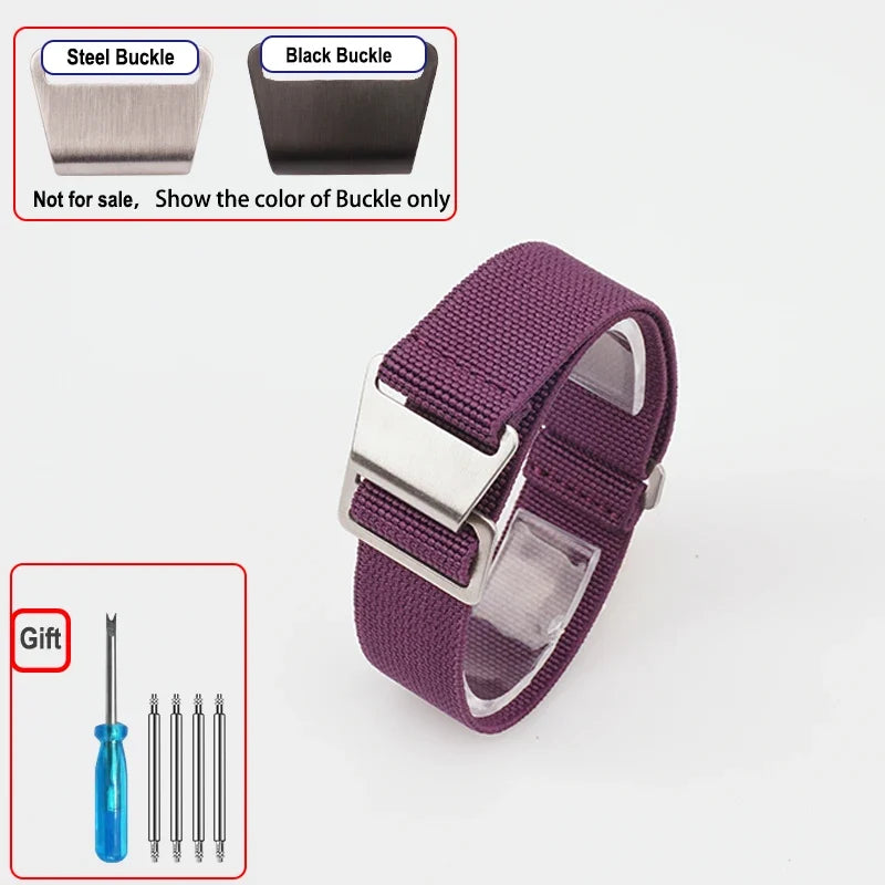 COROS PACE & APEX Elastic Nylon Parachute Band, Hook Clasp