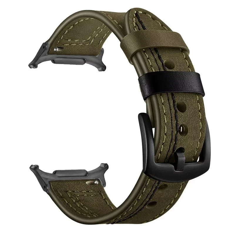 Samsung Galaxy Leather Watch Band No Gap Replacement For Ultra/Ultra2