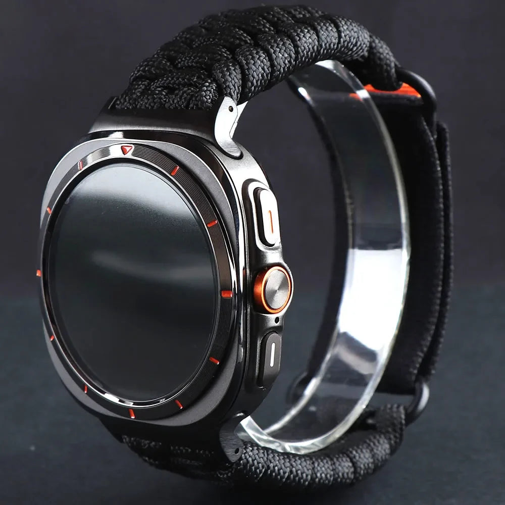 Samsung Galaxy Nylon Umbrella Rope Watch Band For Watch8/Watch8 Classic/Watch9/Ultra/Ultra2