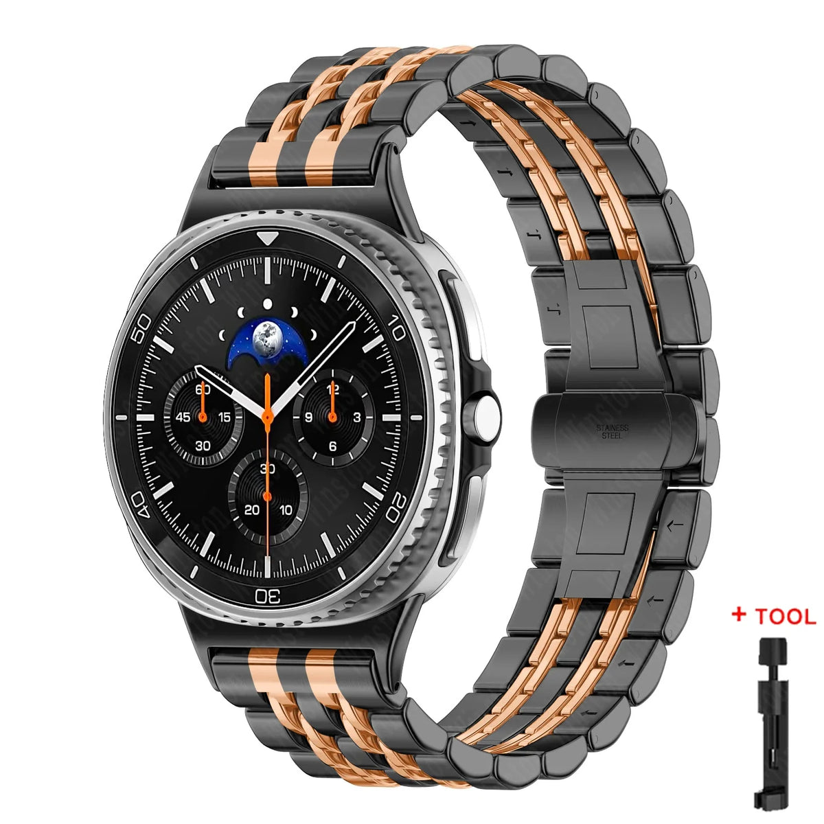 Stainless Steel Band for Samsung Galaxy Watch 8 40mm 44mm, 8 Classic 46mm & Ultra 47mm