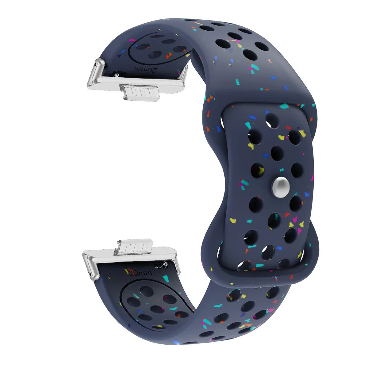 Sport Silicone Watch Band for Huawei Watch Fit 3 / Fit 2 / Fit 1 – Stamp Pattern
