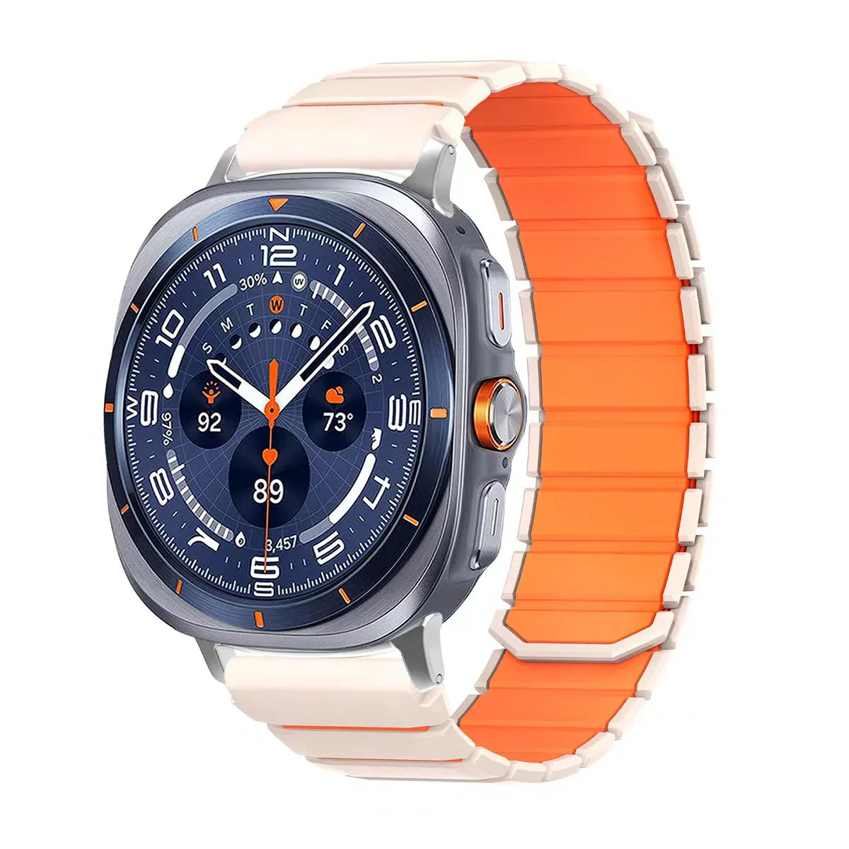 Samsung Galaxy Silicone Magnetic Watch Band Fits Watch8/Watch8 Classic/Watch9/Ultra/Ultra2