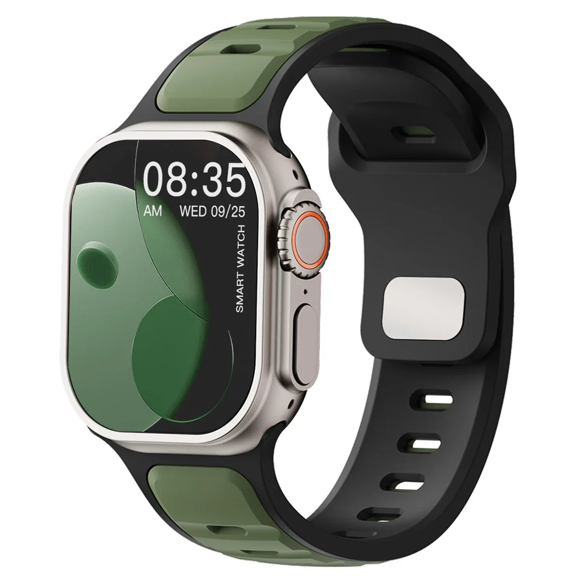 Sport Silicone Apple Watch Band – Dual-Tone | Series 11/10/9/8/7/6/SE & Ultra 1/2/3 | 44/45/46/49mm