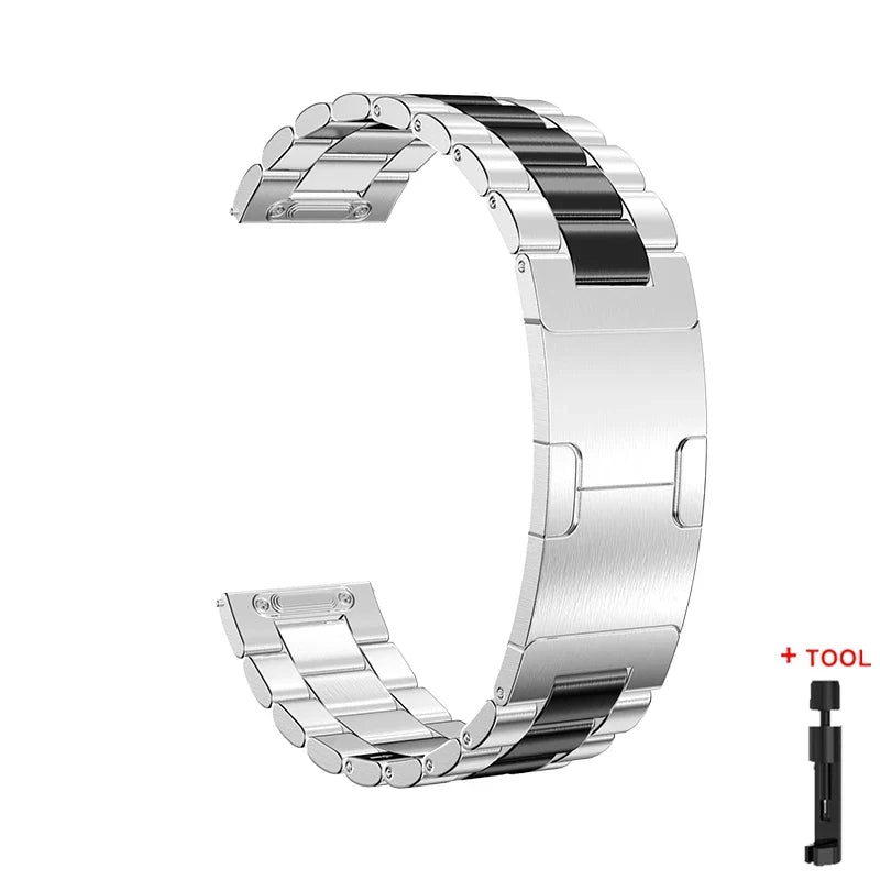 22MM Stainless Steel Band for Huawei Watch GT6 Pro / GT5 / GT4 & CMF Watch Pro / Xiaomi Watch S4
