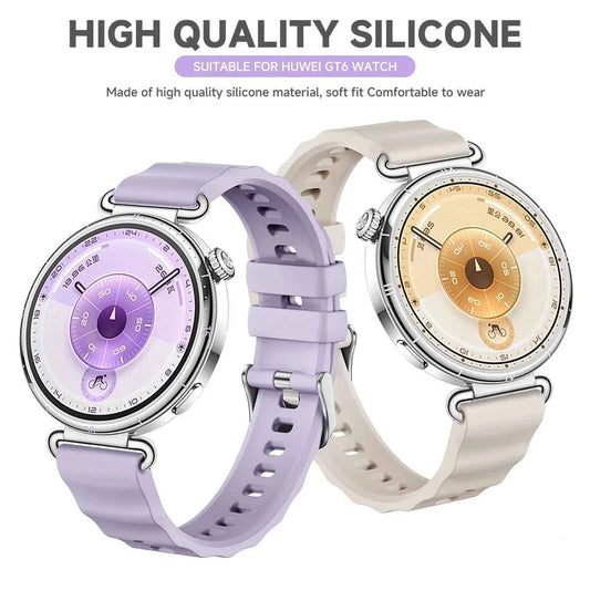 18mm Silicone Sport Band for Huawei Watch GT6 / GT5 / GT5 Pro / GT4 41mm – Quick Release Wristband