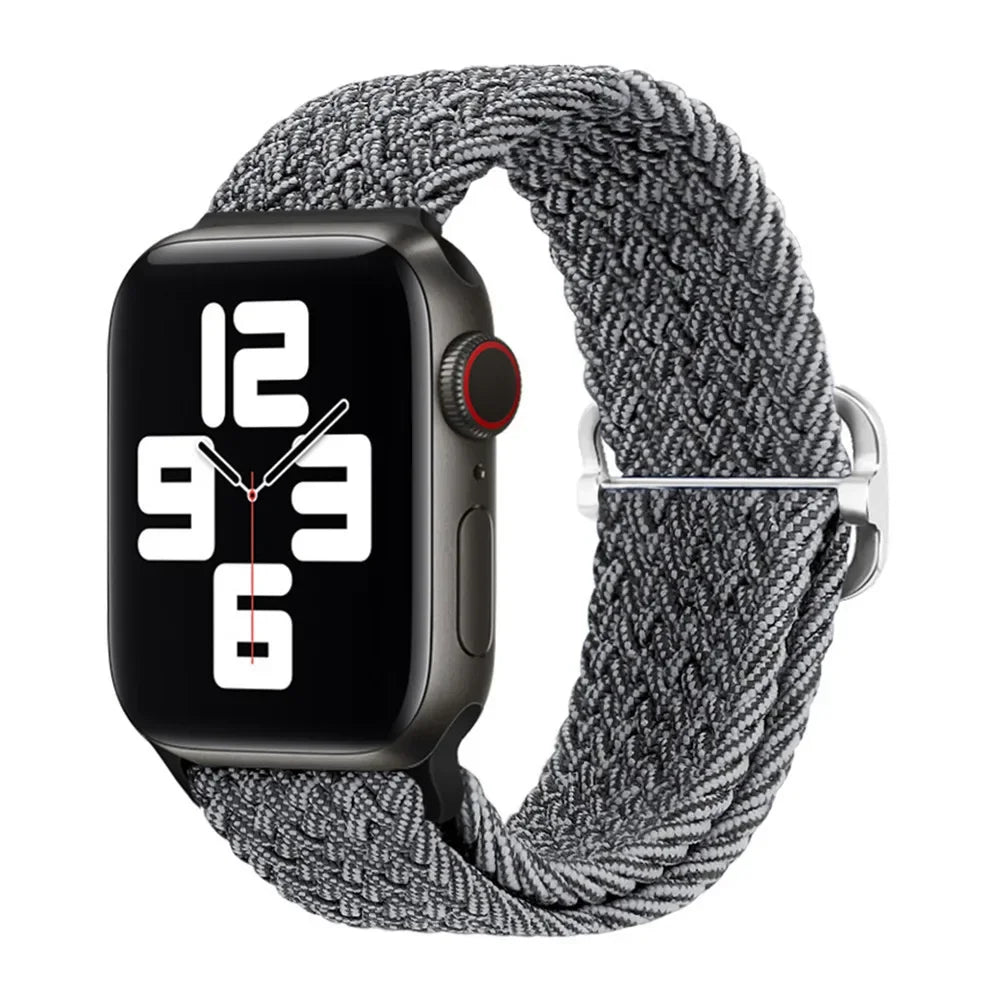 Braided Nylon Solo Loop for Apple Watch Series 1-12, SE & Ultra 1/2/3/4