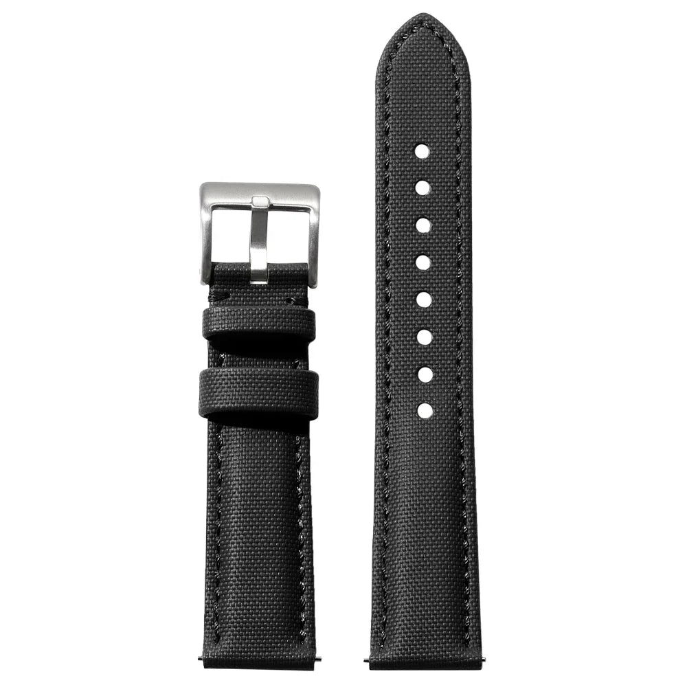 Polar Quick Release Watch Bands - Canvas Leather Strap, Unisex