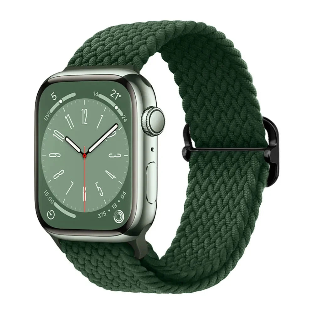 Braided Nylon Solo Loop for Apple Watch Series 1-12, SE & Ultra 1/2/3/4