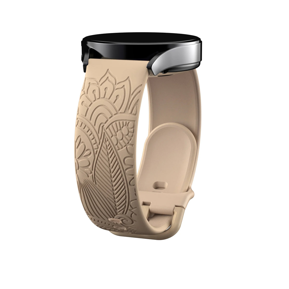 TicWatch Pro 3, E3 & GTH Engraved Mandala Silicone Band