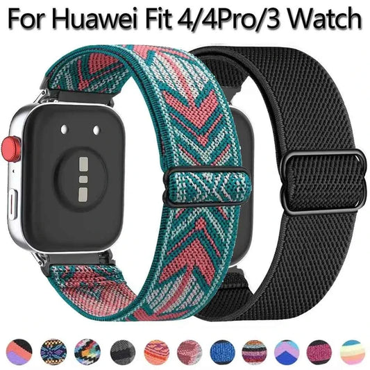 Elastic Nylon Loop Band for Huawei Watch Fit 4 / Fit 4 Pro / Fit 3 / Fit 2 / Fit 1