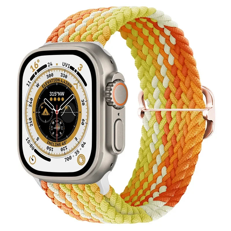 Braided Nylon Solo Loop for Apple Watch Series 1-12, SE & Ultra 1/2/3/4
