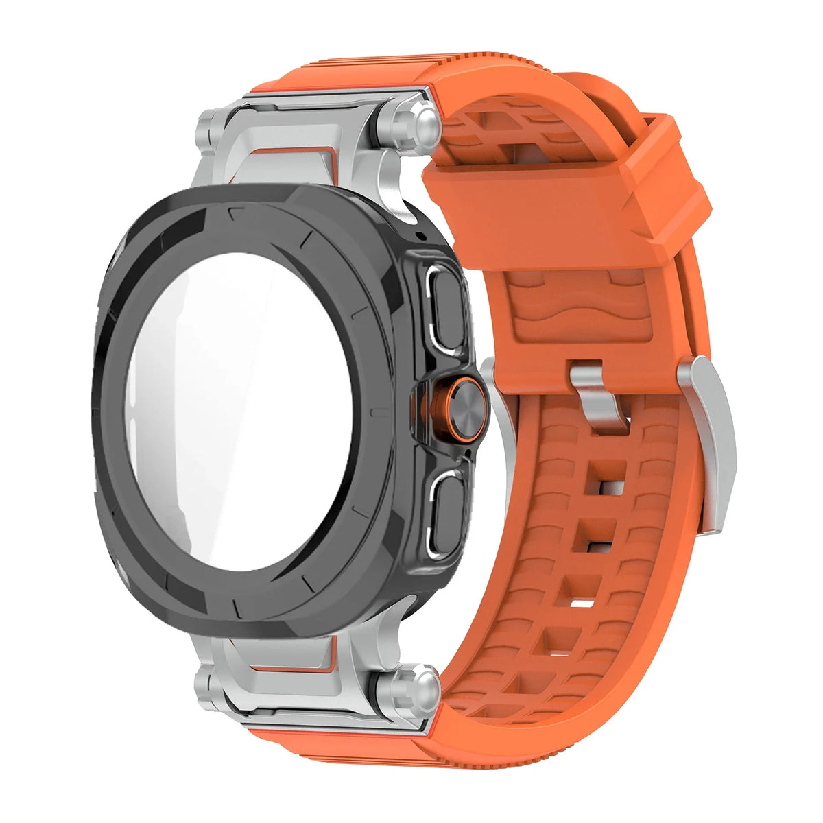 Samsung Galaxy Ultra/Ultra2 Silicone Sport Watch Band - Acrylic Case