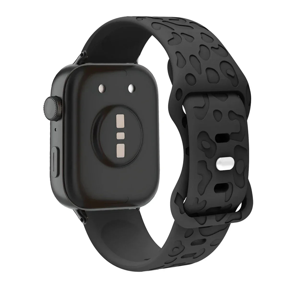 Leopard Engraved Silicone Watch Band for Huawei Watch Fit 4 / 4 Pro / Fit 3 / Fit 2