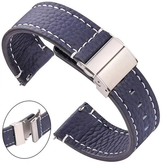 Amazfit Leather Watch Bands Genuine Cowhide Replacement Strap for Smartwatch