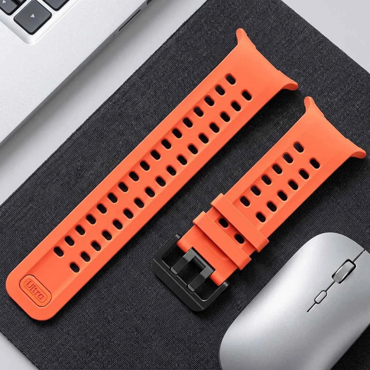 Silicone Sport Band for Samsung Galaxy Watch Ultra 2 & Ultra 2025 47mm | Replacement Strap