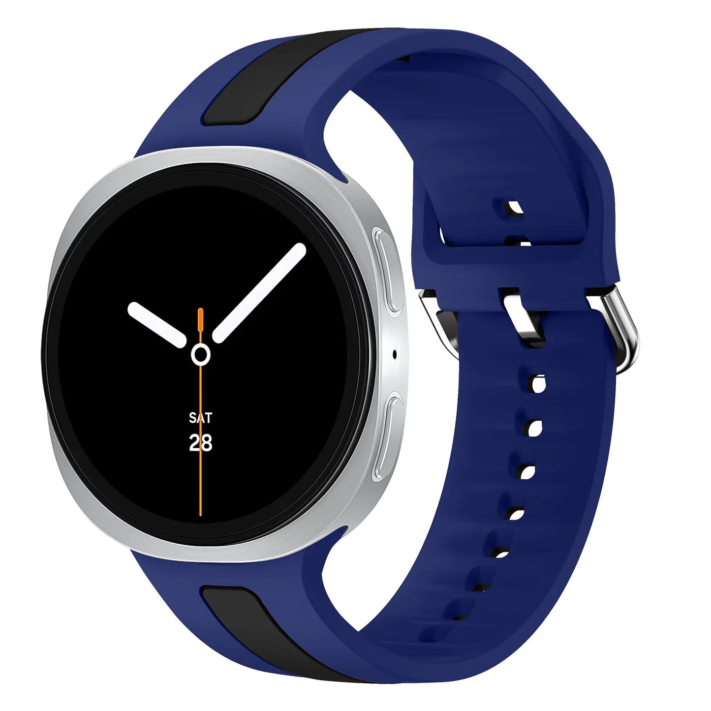 Samsung Galaxy Silicone Two-Tone Sport Watch Band - Watch8/Watch8 Classic/Watch9