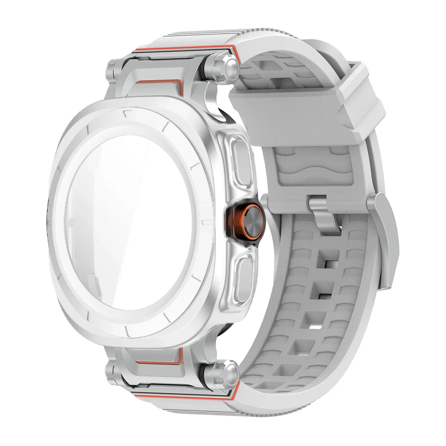 Samsung Galaxy Ultra/Ultra2 Silicone Sport Watch Band - Acrylic Case
