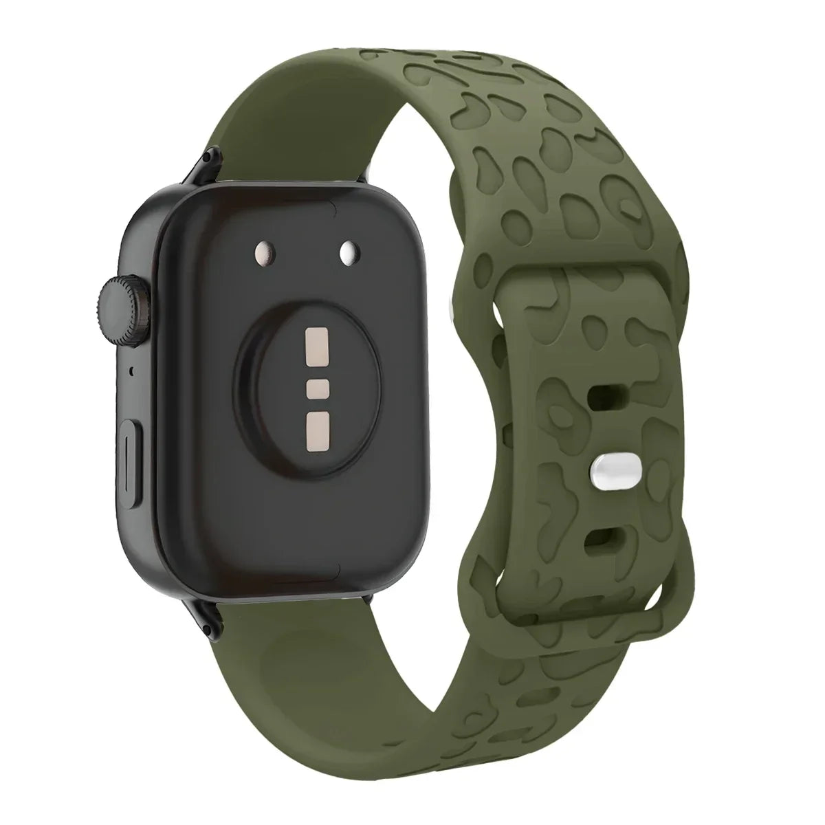 Leopard Engraved Silicone Watch Band for Huawei Watch Fit 4 / 4 Pro / Fit 3 / Fit 2