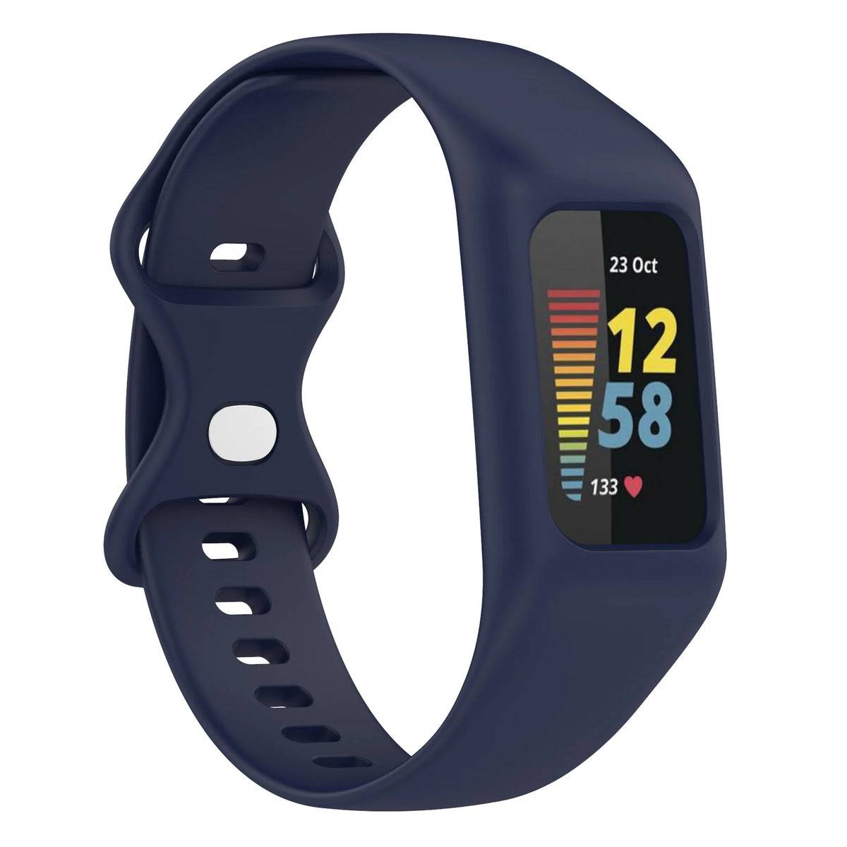 Fitbit Charge 5 & 6 Silicone Sport Band with Built-In Case