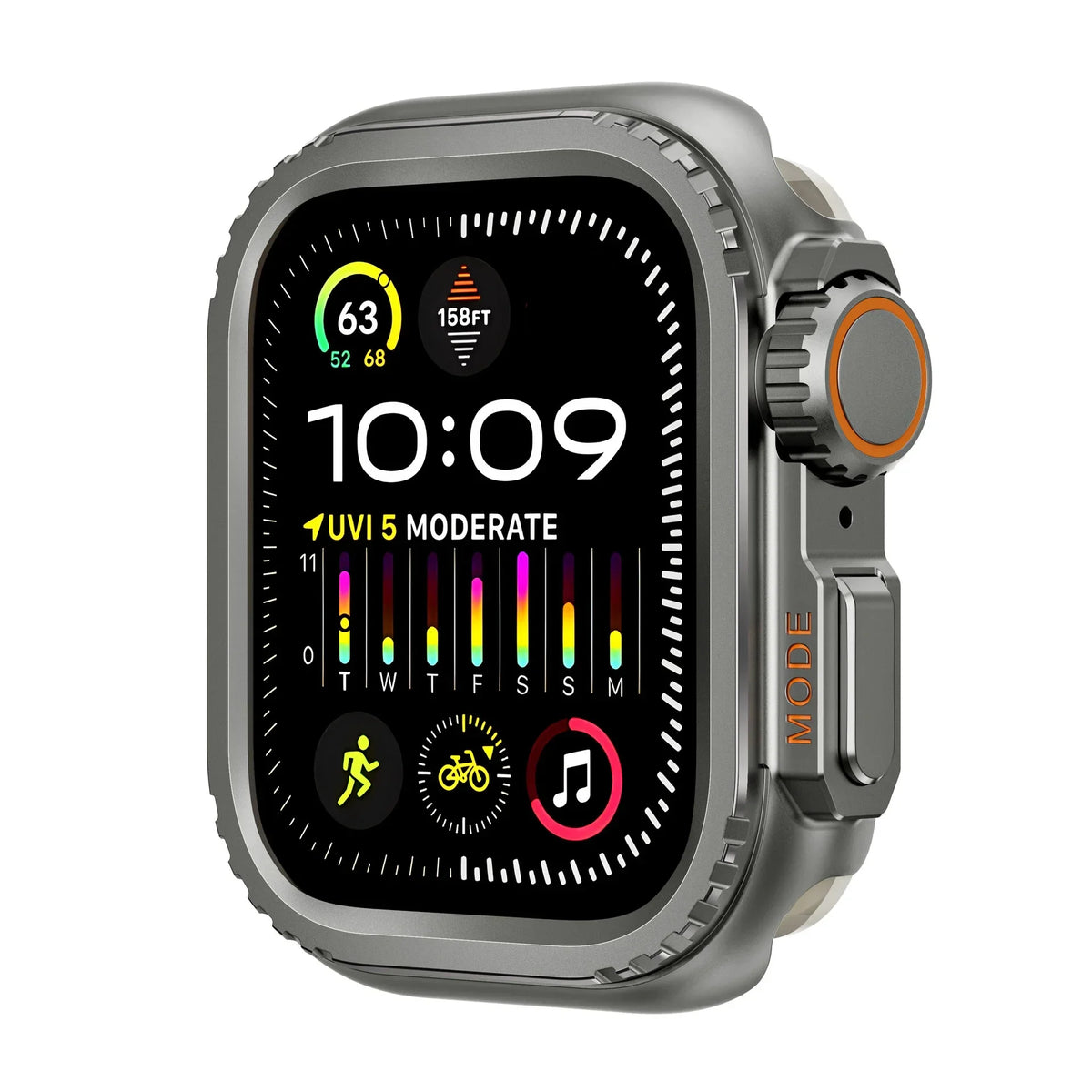 Metal Alloy Protective Case for Apple Watch Series 4–12, SE, and Ultra 1/2/3/4