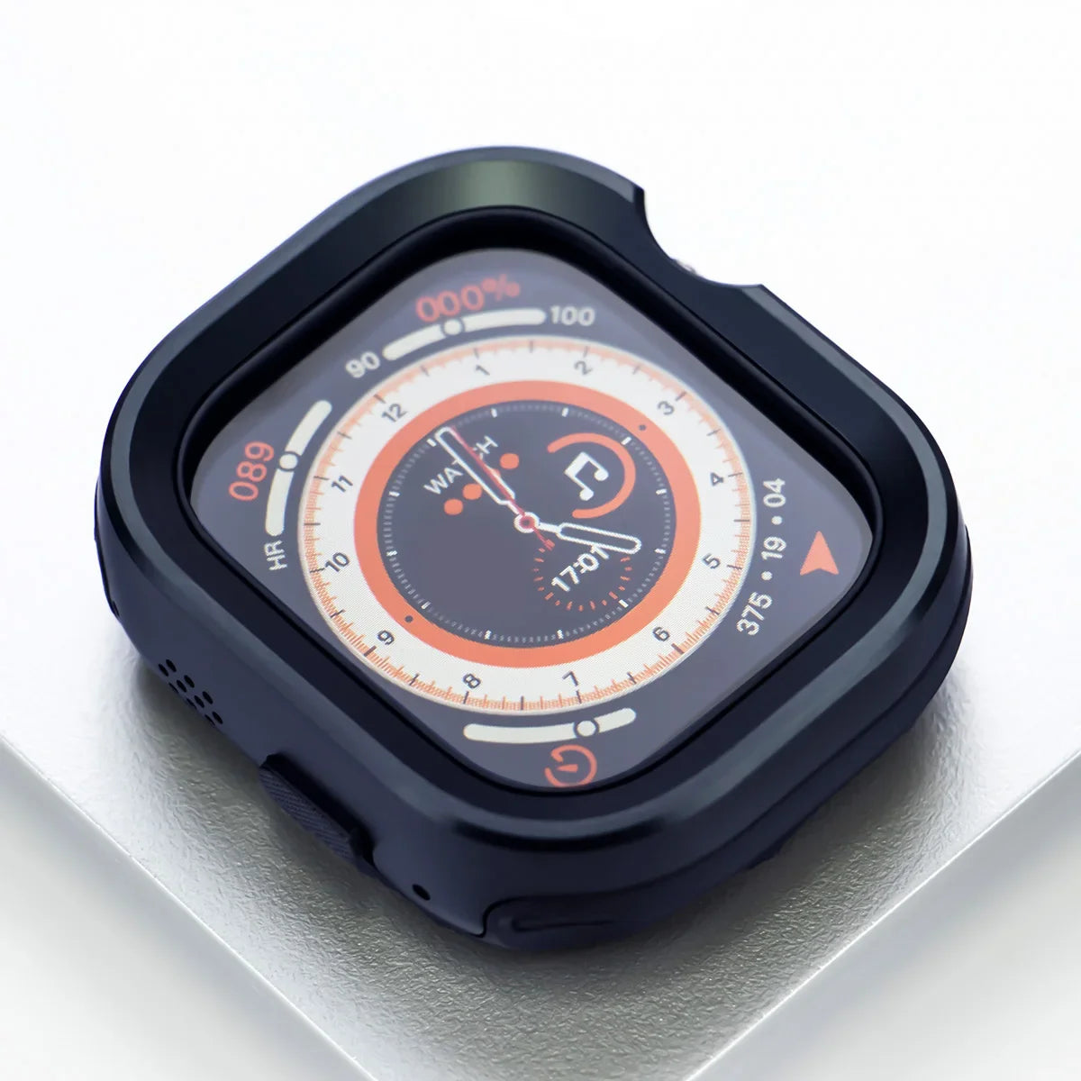 Titanium Alloy Bezel Apple Watch Case – TPU Protective Cover | Series 9/8/7/6/SE & Ultra 2 | 40/41/44/45/49mm