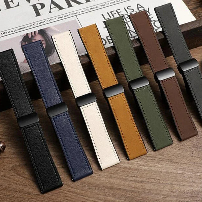 Motorola Moto Watch Leather and Silicone Magnetic Band