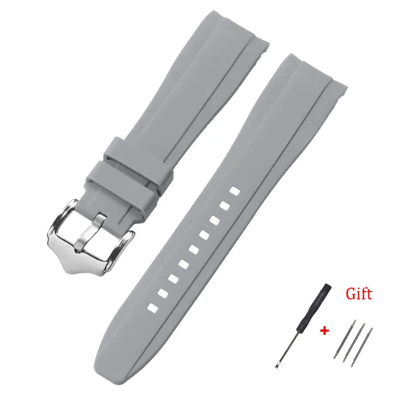Polar Silicone Watch Band For Polar Smartwatch, Curved End, Unisex, Waterproof