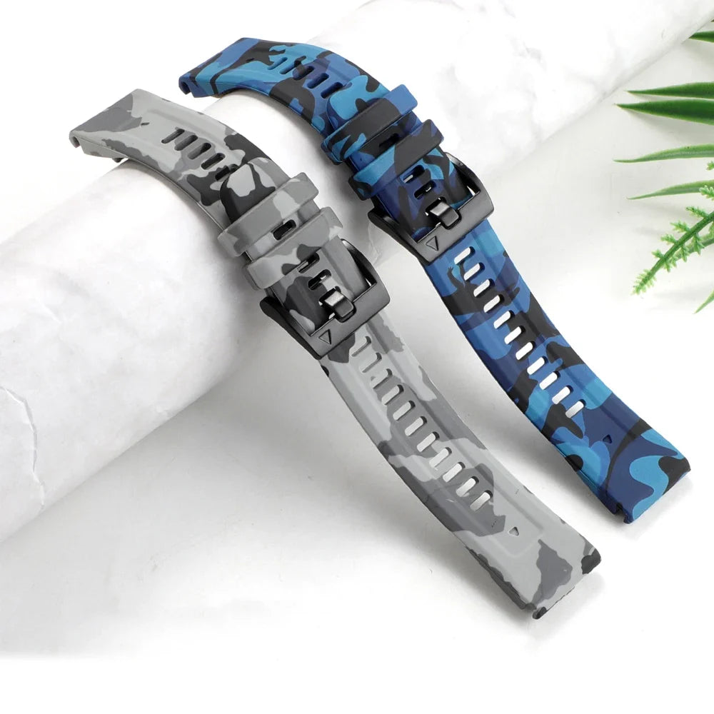 Garmin QuickFit 22/26mm Silicone Band, Camo and Solid Colors