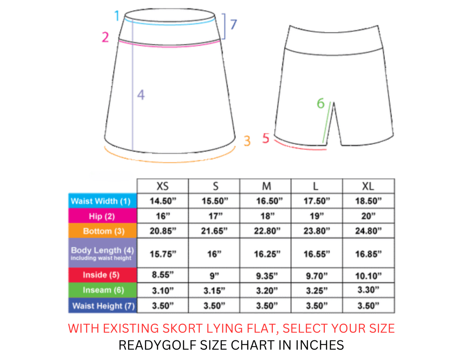 Tie Dye Ladies Active SKORT by ReadyGOLF