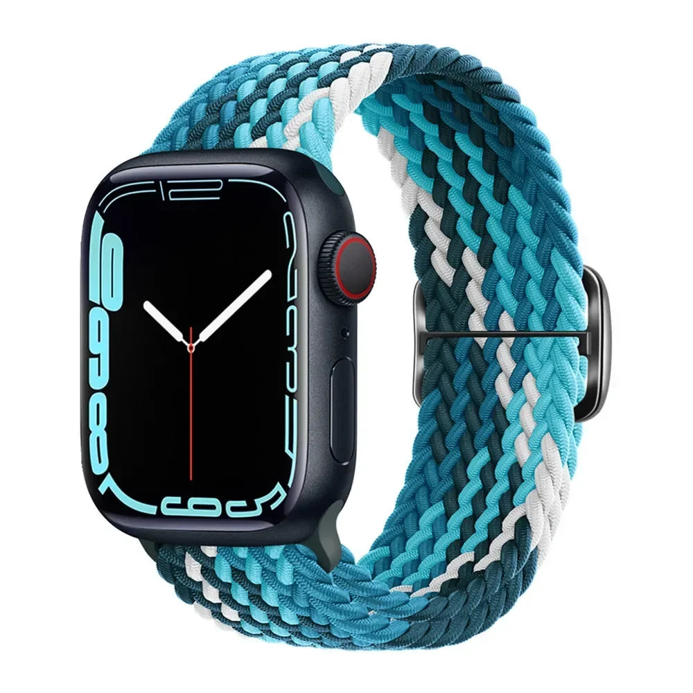Braided Nylon Solo Loop for Apple Watch Series 1-12, SE & Ultra 1/2/3/4