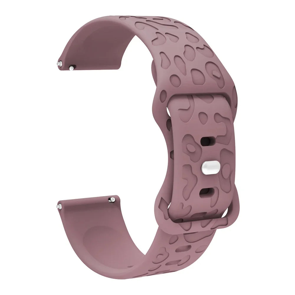Motorola Moto Watch Leopard Print Silicone Band