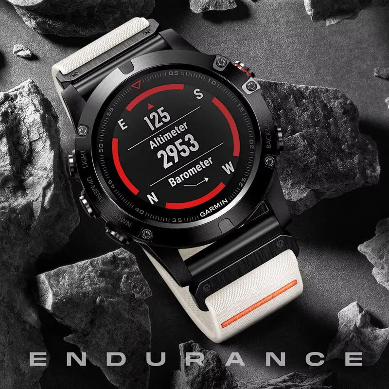 Garmin QuickFit 22/26mm Woven Nylon Band with S-Buckle