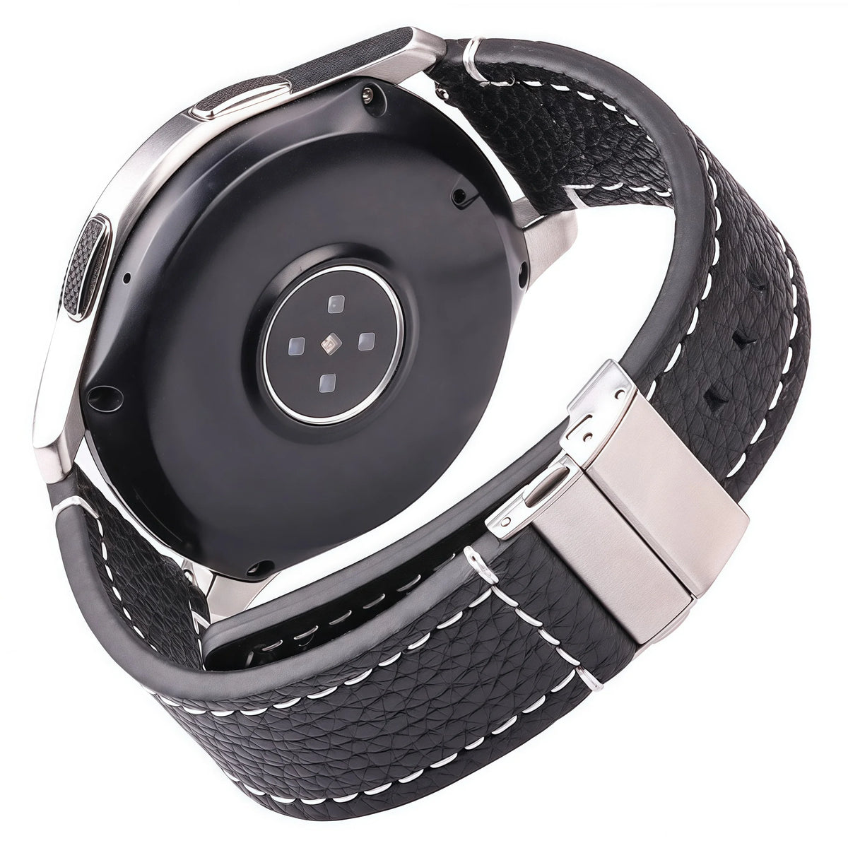 OnePlus Watch Leather Band with Folding Clasp, Stitched