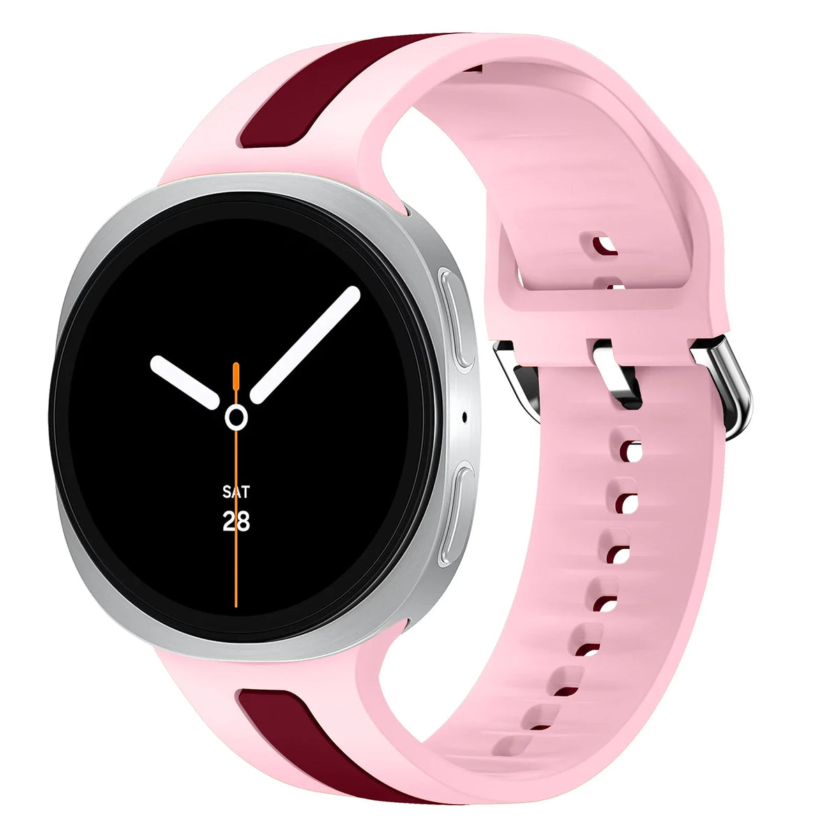 Samsung Galaxy Silicone Two-Tone Sport Watch Band - Watch8/Watch8 Classic/Watch9