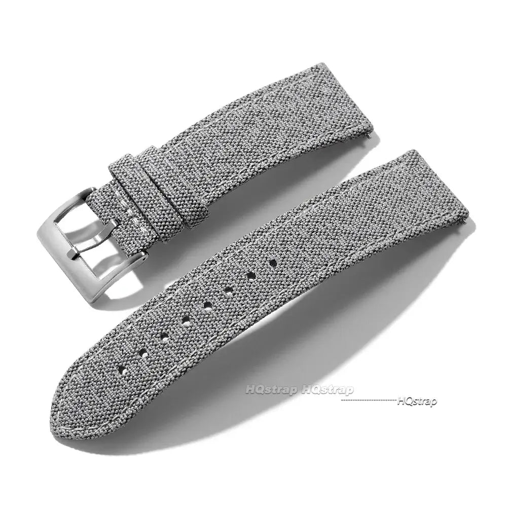 Amazfit Balance, GTR, GTS & Bip Heathered Nylon Band, Leather Lining