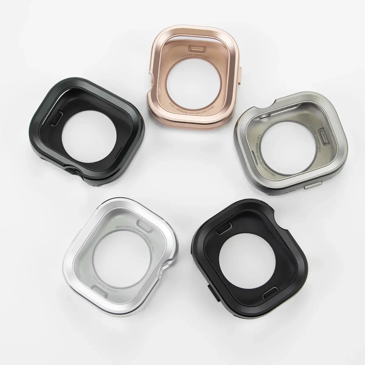 Titanium Alloy Bezel Apple Watch Case – TPU Protective Cover | Series 9/8/7/6/SE & Ultra 2 | 40/41/44/45/49mm