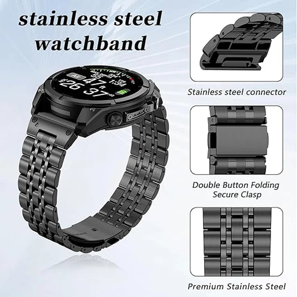 Garmin QuickFit 22/26mm Stainless Steel Five-Link Band