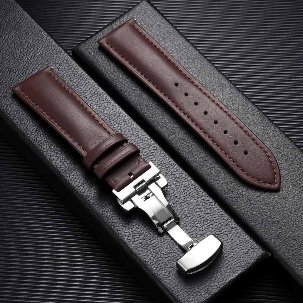 Polar Vantage, Grit X & Ignite Leather Band with Butterfly Clasp
