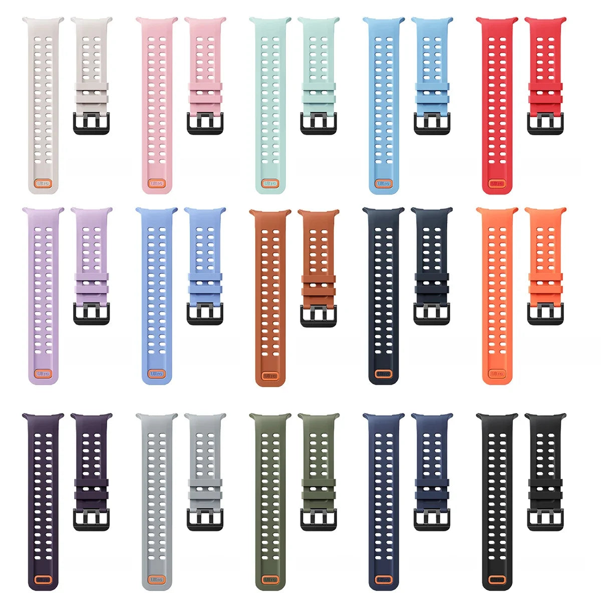 Silicone Sport Band for Samsung Galaxy Watch Ultra 2 & Ultra 2025 47mm | Replacement Strap
