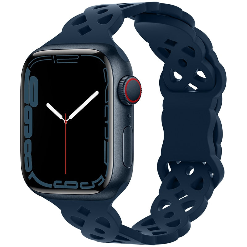 Silicone Strap Apple Watch Band Series - Stylish Comfort & Compatibility