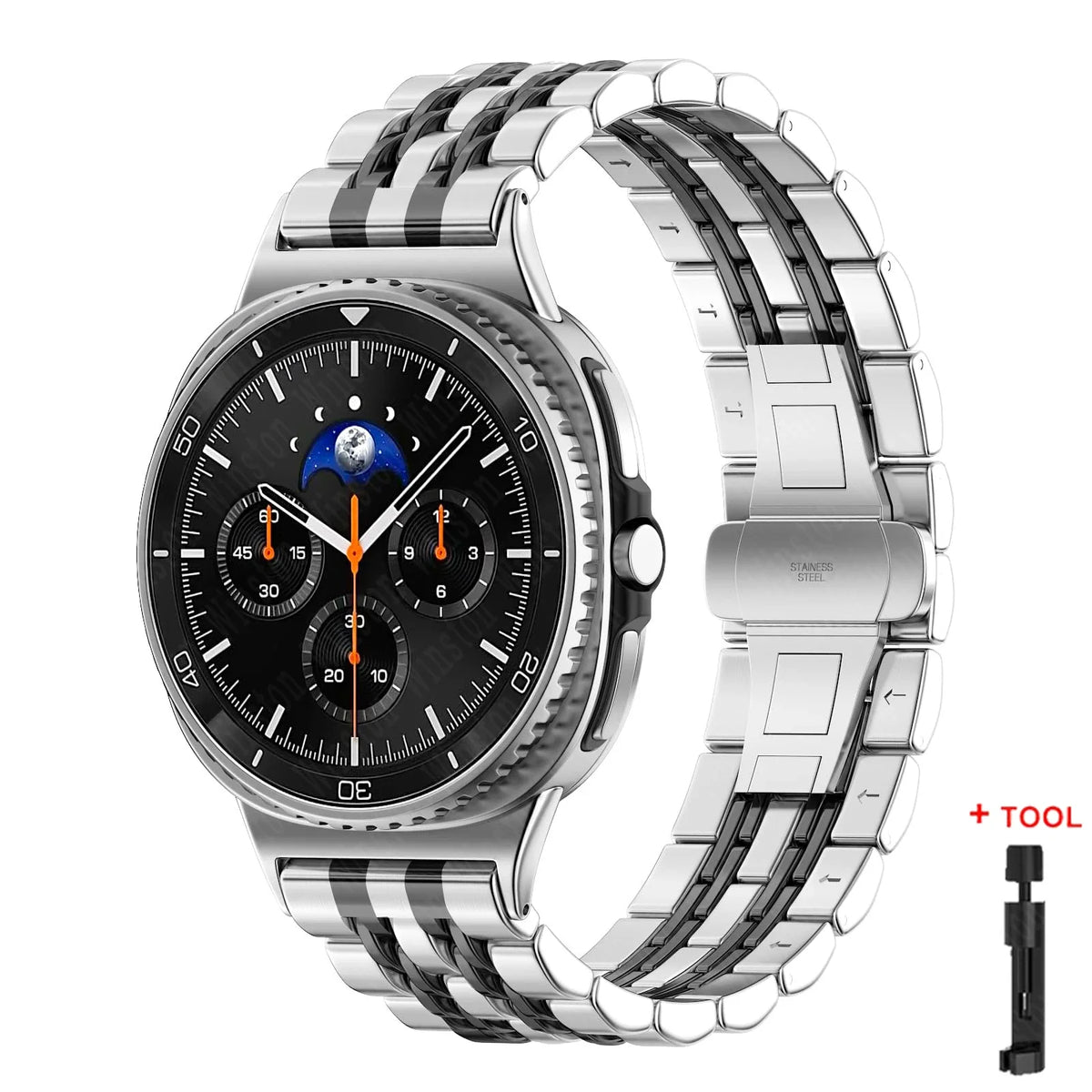 Stainless Steel Band for Samsung Galaxy Watch 8 40mm 44mm, 8 Classic 46mm & Ultra 47mm