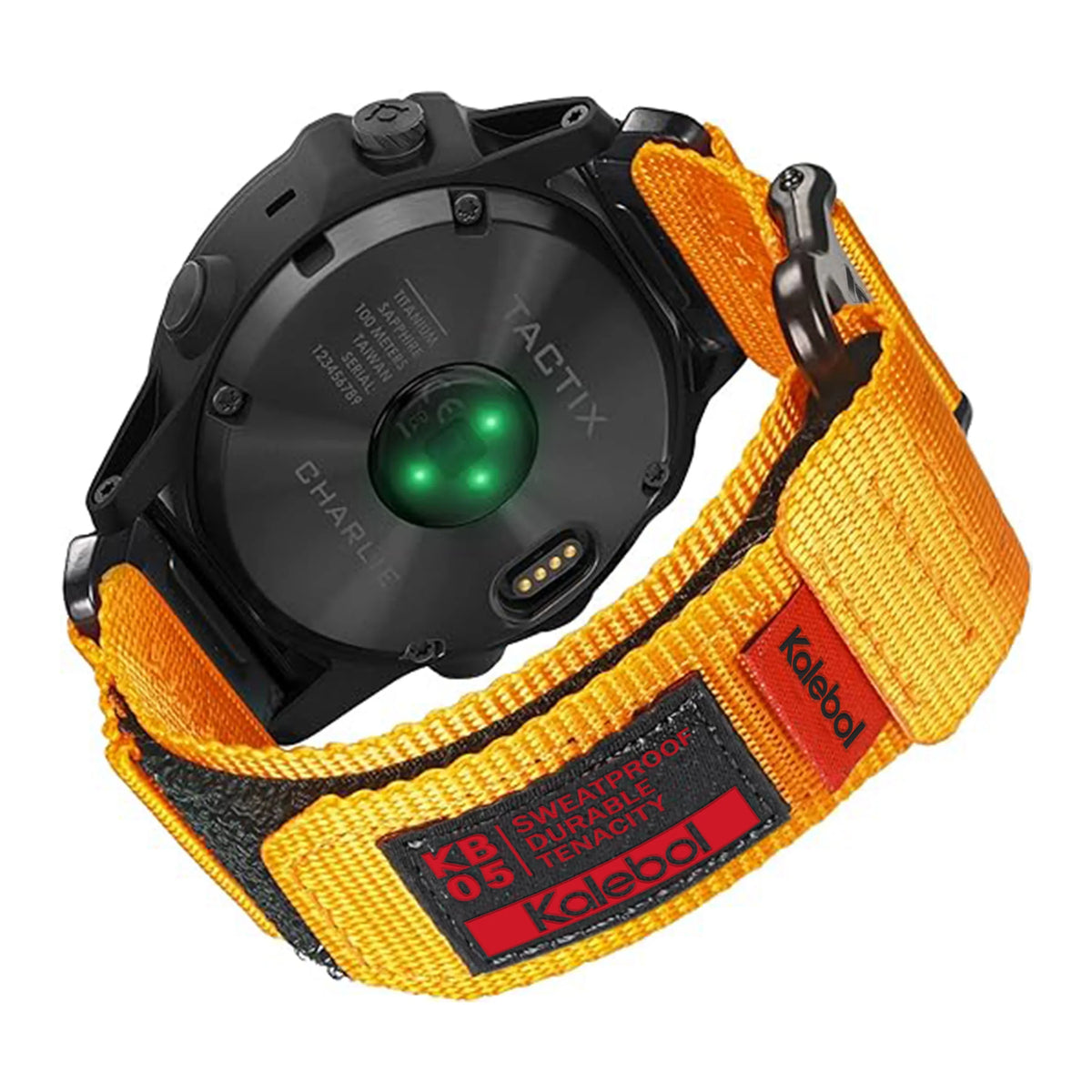 Garmin QuickFit 22/26mm Nylon Loop Band with Text Patch
