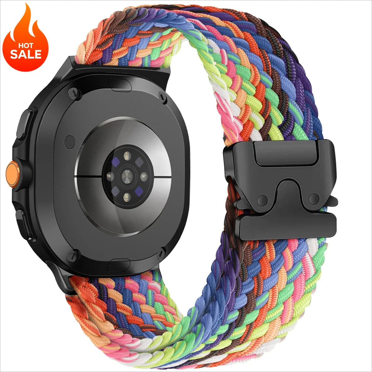 Nylon Woven Loop Band for Samsung Galaxy Watch 9 & 8 40mm 44mm & Classic 46mm | Parachute Buckle Sport Strap
