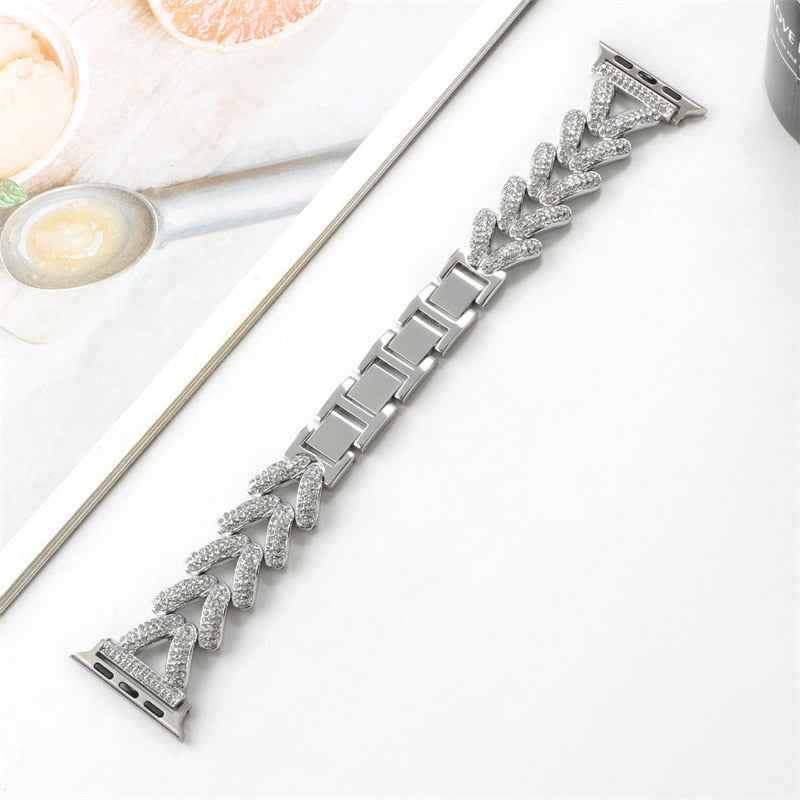 Apple Watch Steel Luxury Chain Strap | Series 11/10/9/8/7/6/5/4/SE & Ultra 1/2/3