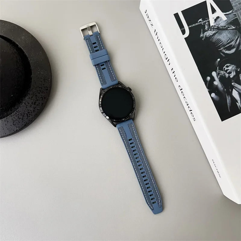 Motorola Moto Watch Silicone Band with Canvas-Look Texture